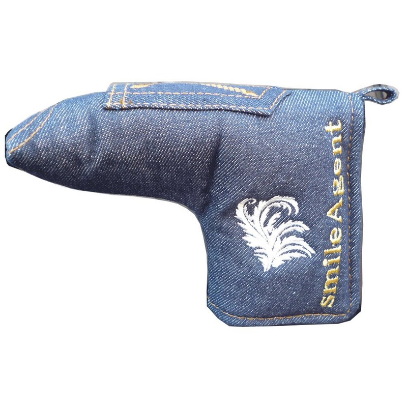 Denim Golf Putter Cover Pin Type For