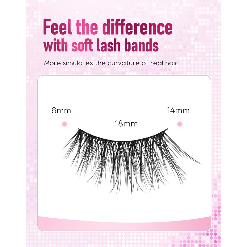 Half Lashes Natural Half Eyelashes Wispy Corner Lashes Cat Eye