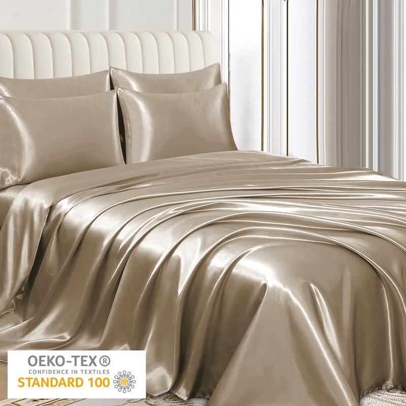 Pamposh Satin Silk Pillowcases For Hair And Skin 2 Pack
