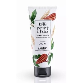 Anwen Wheat Germ and Cocoa Mask for Very Porous Hair, 200 ml - Long Shelf Life