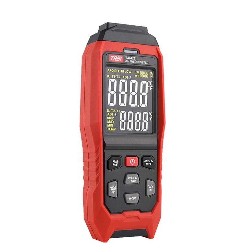 TASI TA612B 2 Channels K/ J Type Thermocouple Thermometer -200~1372℃/