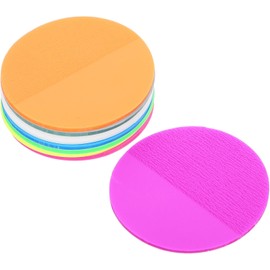 Bloc de Notas Adhesivas Redondas Transparentes 400 Piezas 45 Mm Etiquetas Autoadhesivas Fluorescentes para Oficina, Escuela y Uso Doméstico