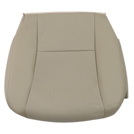 Priprilod Tan Perforated Leather Passenger Side Bottom Replacement Seat Cover Compatible with Lexus LS460 600h 2007 2008 2009 2010 2011 2012
