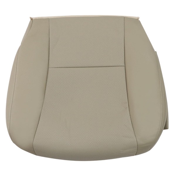 Priprilod Tan Perforated Leather Passenger Side Bottom Replacement Seat Cover