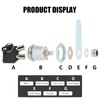 Uenhoy 4 Pack Tubular Cam Lock 3/4 Inch Cabinet Cam