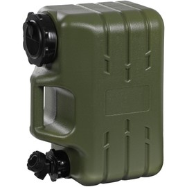 RedSwing 3 Gallon/11L Thickened Portable Water Container with Spigot, Water Storage Carrier for Camping Outdoor Hiking, BPA Free,Green