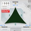Amgo Custom Size 25' x 25' x 25' Green Triangle