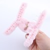 Cimenexe Retro Flauschige Haar Kralle Rosa Flauschige Kralle Haarspange Rosa