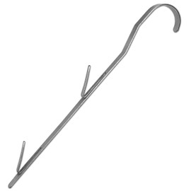 Smoking Hooks Flat Stainless Steel 23 cm Pack of 10 Smoking Hooks Smoking Fish