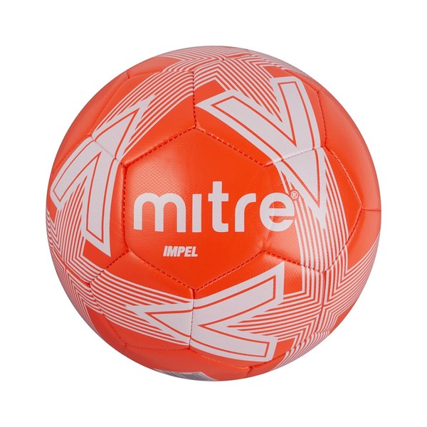 Mitre Ballon de Football Imple, Orange/Blanc 5
