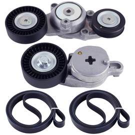 Belt Tensioner Pulley Tensioner Kit Compatible with Toyota Camry 2.5L 2010-2011, Replaces 1662036030,16601-0V010,4PK1240,3PK1200