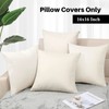 WANZELONYO Sublimation Pillow Covers Blank 16x16 Inch Linen Throw Pillow