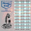 Pack of 10 stainless steel hose clamps W4 V2A |