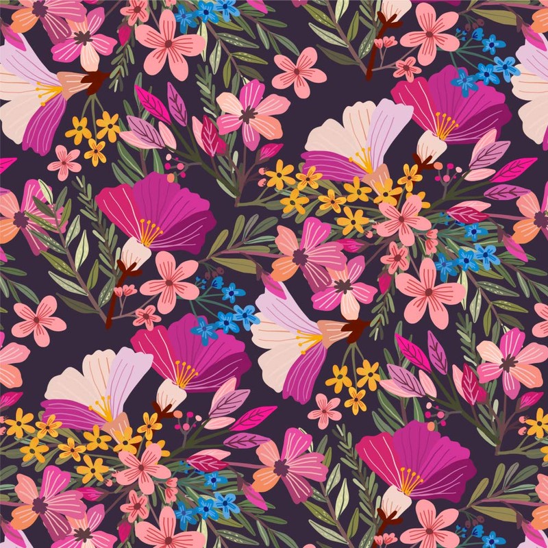 GRAPHICS & MORE Haruna Floral Pattern Gift Wrap Wrapping Paper