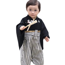 Sweet Mommy 50-70 Baby Hakama, Boys, Hakama Romper, Embroidered Family Crest, Baby Kimono, Coveralls, Kimono, Kimono, Kimono, Kimono, Kimono, Kimono, Kimono, Organic Cotton Body, First Festival, New