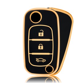 OFFCURVE Car Key Cover Car Key Case Key Fob Cover Car Key Protector 3 buttons Compatible with Renault Clio Modus Twingo Kangoo Espace Laguna Grandtour Trafic Master Wind Megane Scenic Safrane Vivaro