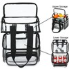 FlowFly Clear Bag Double Decker Lunch Bag for Stadium Events