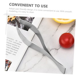 FOMIYES 2sets Kitchen Tool Stainless Steel Fish Tweezers for Chicken Pig Hair Easy to Use Durable 3pcs*2