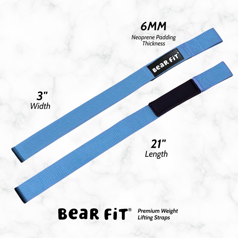 BEAR Fit | Premium Weight Lifting Straps with Neoprene Wrist