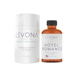 Levona Scent Essential Oil - Aroma for Home, Office, Hotel & Spa, Ideal for Humidifiers & Diffusers, Fragrance with Grapefruit Peel, Fresh Lemon, Litsea - 500ml / 17 fl oz, Hotel Romance
