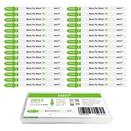RRRST 30-Piece Jigsaw Blade Jigsaw Blades T111C, T-Shank, Cutting 4-50 mm, for Quick and Coarse Cuts in Soft Wood, Chipboard and Plywood