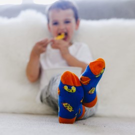 Pavilion- Mac n Cheese- Say Mac & Cheese- Youth Crew Socks- Large 4-7 Years