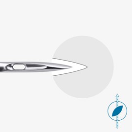 SCHMETZ Sewing Machine Needles | 5 Leather Needles LL | 130/705 H LL | Needle Thickness 110/18 | Can be Used on All Standard Household Sewing Machines | Suitable for Sewing Leather