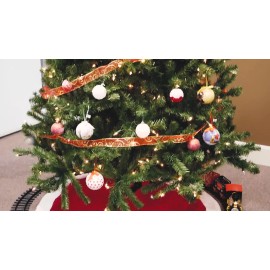 Big Battery Operated Christmas Train Set Lights Sound Smoke Kids Toy Under Tree