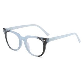 100 CLASSIC Blue Light Blocking Glasses, Computer/Reading/Gaming/TV/Phones Glasses for Women Men, Anti Eyestrain & UV Glare (Blue)