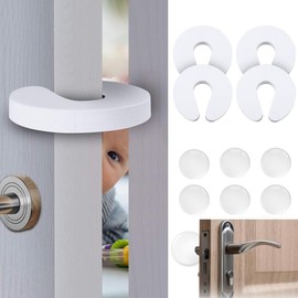 GeorgeX Tope para Puerta, 10Pcs Protector de Pared de Silicona Autoadhesiva y Reutilizable, Tope para Puerta para Prevenir Pellizcos en los Dedos, Resistente a Múltiples Impactos