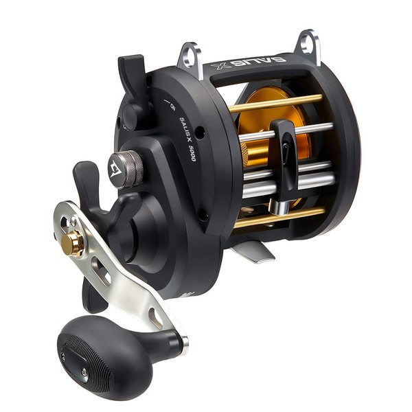 Piscifun Salis X 5000 Baitcasting Fishing Reel, Round Level Wind Trolling Reel with 6.2:1 Gear Ratio, 37Lbs Max Drag, Durable Stainless-Steel Bearing for Inshore Saltwater Fishing, Right Handed