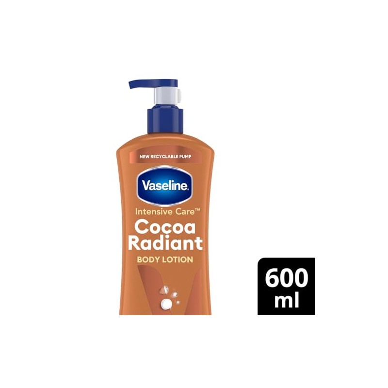 Vaseline Body Lotion Intensive Care Cocoa Radiant, 3 x 600ml