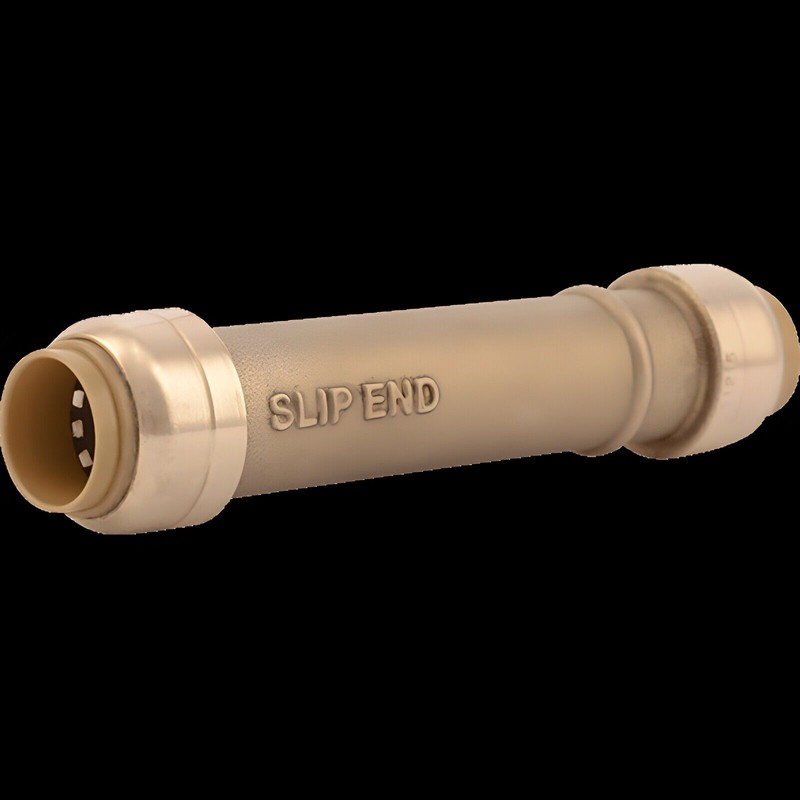 Sharkbite U3008LF 1/2" X 1/2" Brass Push Slip Coupling