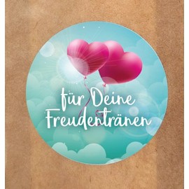 Decal Sticker 'for your love tears for Wedding, Christening or any Sentimental/Romantic Sticker Decals Handkerchief Bags for Festival Gift Packaging Üackung and Tissue Box Cover/Decorative
