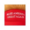 ~ Gorra De Béisbol Con Peluca Rubia Trump, Decoración De