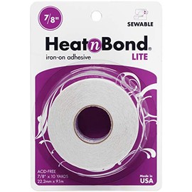 HeatnBond Lite Adhesive, 7/8 Inch x 10 Yards