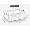 Best House Rectangle Multifunctional Clear Plastic Storage Boxes Containers with