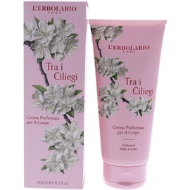 LErbolario L'erbolario perfumed body cream - tra i ciliegi - floral, fruity scent - moisturize and soften delicate skin with cherry blossoms, coconut & cocoa butter - - 6.7 oz