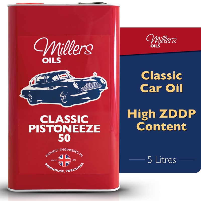 Classic Pistoneeze P50 Low Detergent SAE 50 Motor Oil, 5