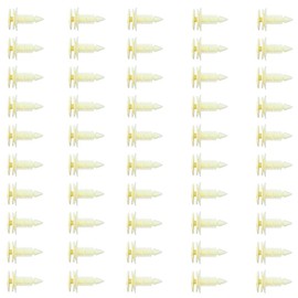 OCPTY 10285935 8mm (0.32") 50Pcs Nylon Bumper Fasteners Fender Rivet Clips Push Type Car Retainer Kit - Fit for GM For Toyota for Honda For Ford For Chrysler