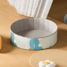 Hyindoor Pool, No Air Pumping, Foldable, Children's Pool, Pet Pool, 31.5 x 7.9 inches (80 x 20 cm), Heat Protection, Convenient Storage, Vinyl Pool, For Home Use, Veranda