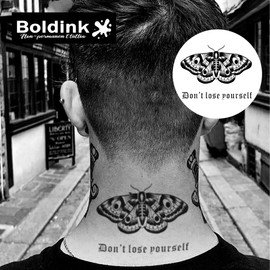 Boldink Temporary Tattoos, semi permanent tattoos, 15-day long lasting tattoo sticker, waterproof and anti-reflective, unique design(Butterfly 11)