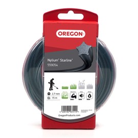 Oregon 559054 Nylium Strimmer Line with Star-Shaped Cross-Section, 2.7 mm, 15 Metres