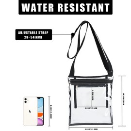 Lingshare Clear Bag For Stadium Events Clear Purse for Women