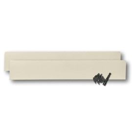 Eagle 1 Rain Gutter Valley Splash Guards, Straight or Bent (2 Per Order) Includes Screws and 1/4" Bit Driver (Extreme Straight, Cream)