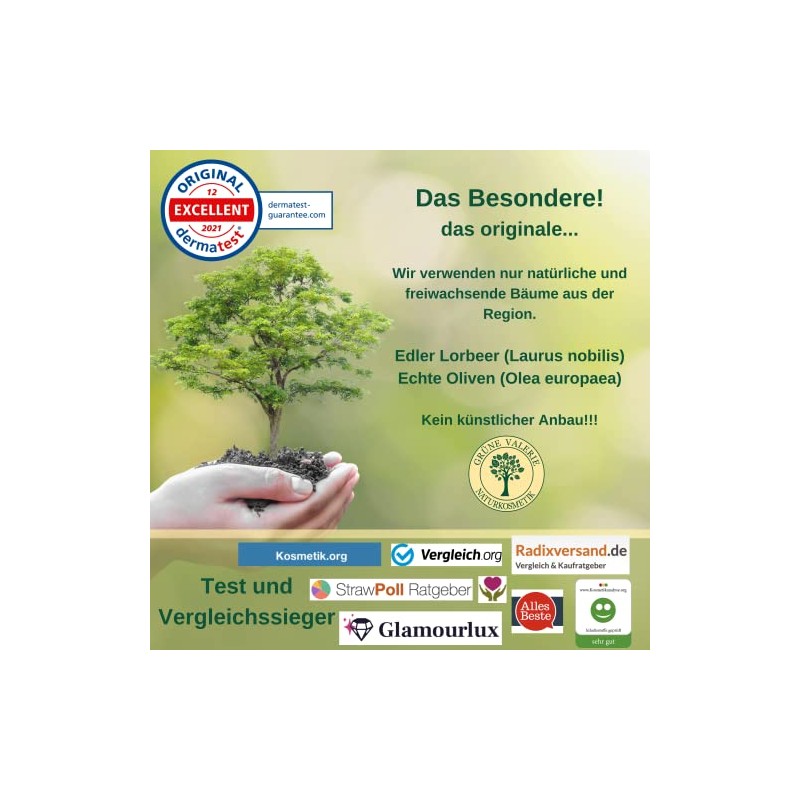 Grüne Valerie® Original Aleppo Seife Set 2 x 200g (400g)