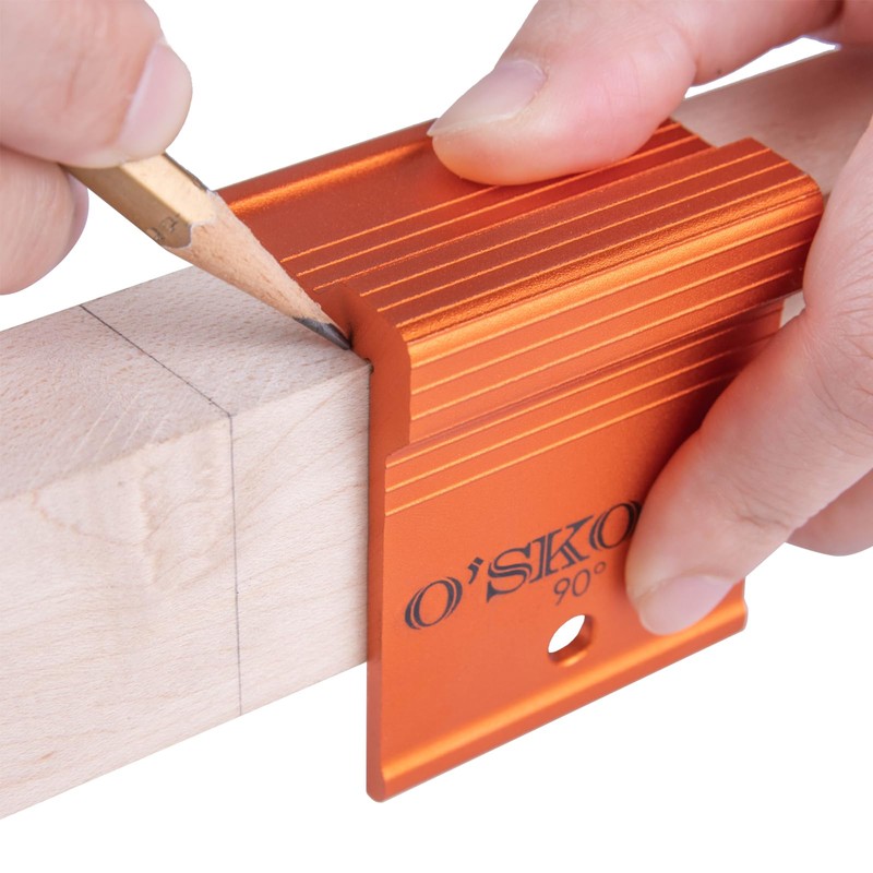 O’SKOOL 90 Degree Saddle Square for Precise Woodworking Angles and