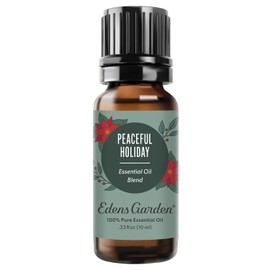 Edens Garden Peaceful Holiday Essential Oil Blend- 100% Pure Premium Grade, Christmas Essential Oils for Diffuser, Winter Holiday Peace Scent, No Fragrance Oils, for Home Diffusers 10 ml (.33 fl oz)