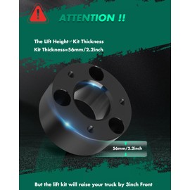 SCITOO 3.5" Front Leveling Lift Kit for Dodge Ram 1500 2006-2019 4WD 2020-2024 2WD/ 4WD Lift kit