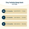 Tiny Twinkle Baby Sleep Sack 0-3 Months 1.0 TOG, Cotton